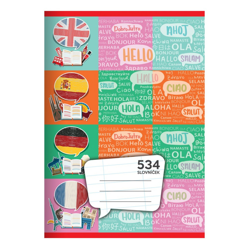 Zošit A5, 30 listový - linajkový 534 Slovníček 1