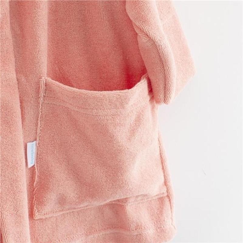 Detský froté župan New Baby Comfortably pink 92/98