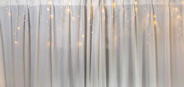 Reťaz MagicHome Vianoce Icicle, 480 LED teplá biela, cencúľová, jednoduché svietenie, 230 V, 50 Hz, 1