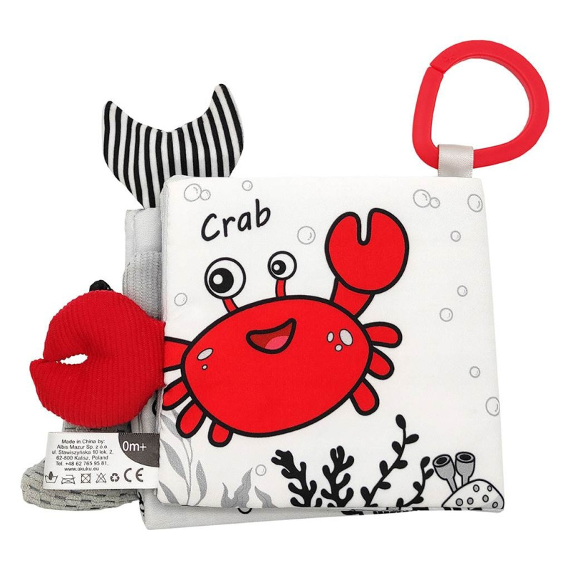 Detská senzorická kontrastná knižka Akuku More 1