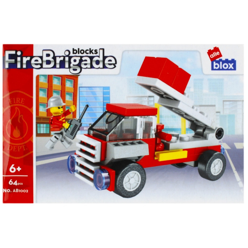 Stavebnica Hasiči s postavičkou - 4 druhy 4