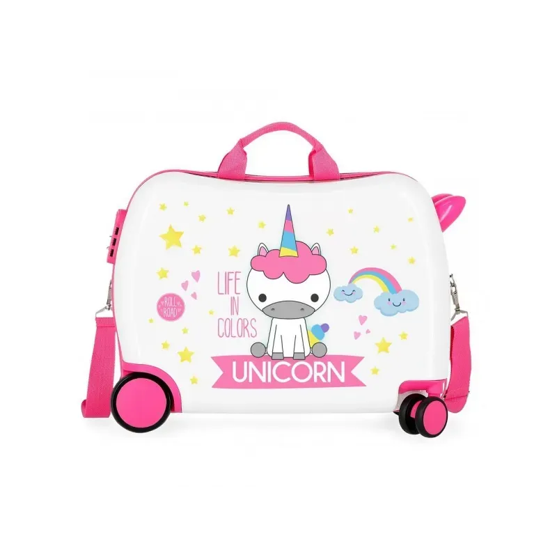 Detský cestovný kufor na kolieskach / odrážadlo LITTLE ME UNICORN, 34L, 4749864