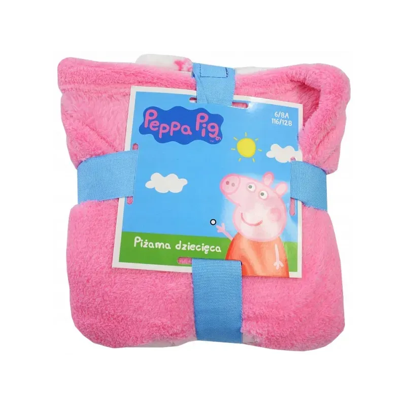 EplusM Dievčenské flísové pyžamo PEPPA PIG Coral - 7 rokov (122cm)