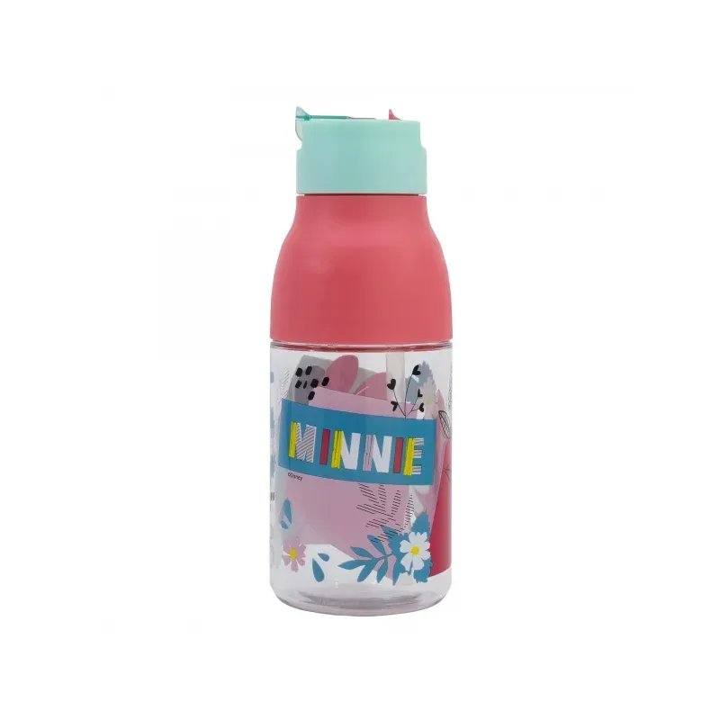 Plastová fľaša s výsuvnou slamkou MINNIE MOUSE, 420ml, 74435