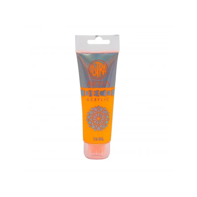 ASTRA ARTEA Deco, Akrylová farba 75ml, Neon Orange / Oranžová Neónová, 309123022