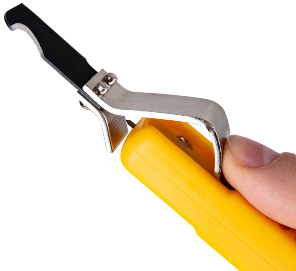Nôž elektrikársky na odizolovanie káblov s ohnutou čepeľou 8-28 mm, KELTIN 6