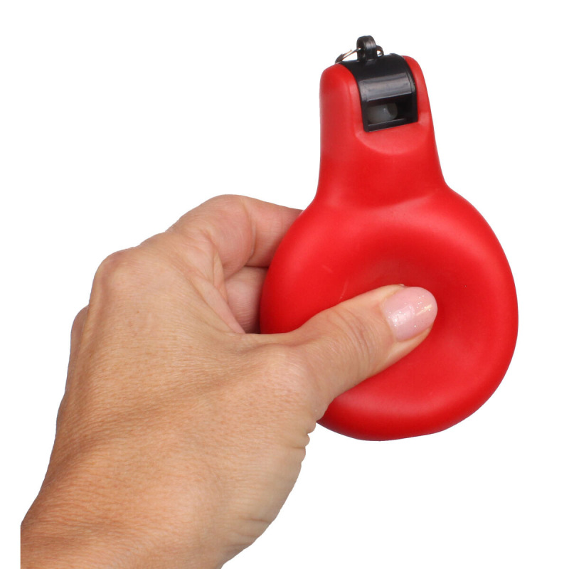 Squeeze ručná píšťalka červená 1