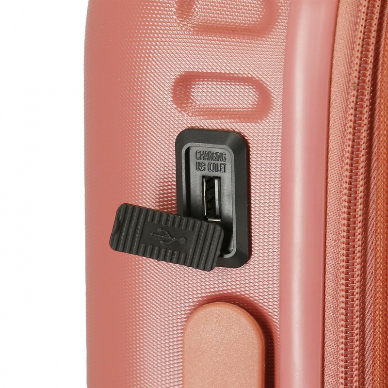 PEPE JEANS Highlight Terracota, ABS Cestovný kufor, 55x40x20cm, 37L, 7688626 (small exp.) 4