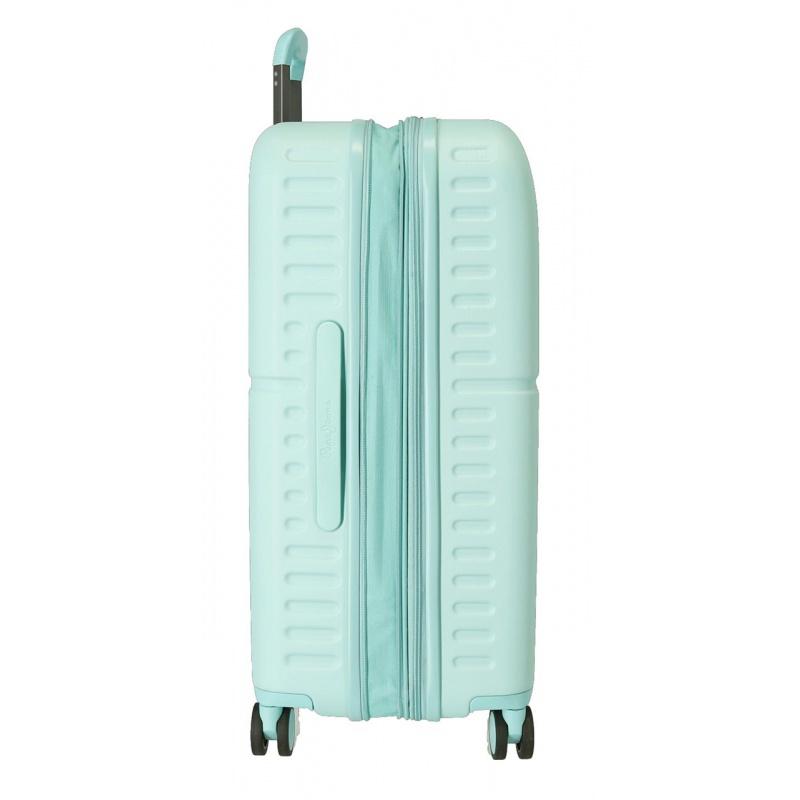 PEPE JEANS Highlight Turquesa, Cestovný kufor, 70x48x28cm, 79L, 7689225 (medium exp.) 5