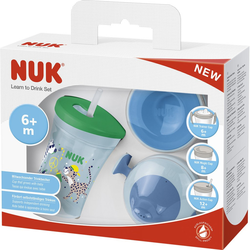 Detský hrnček NUK LEARN TO DRINK SET boy 1