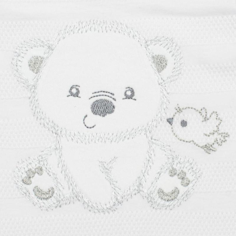 Dojčenská súprava do pôrodnice New Baby Sweet Bear biela 56 (0-3m)