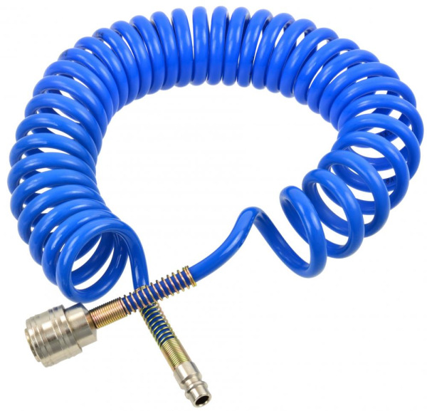 Hadica špirálová s rýchlospojkami STOP PU 5/8 mm 10 m, GEKO