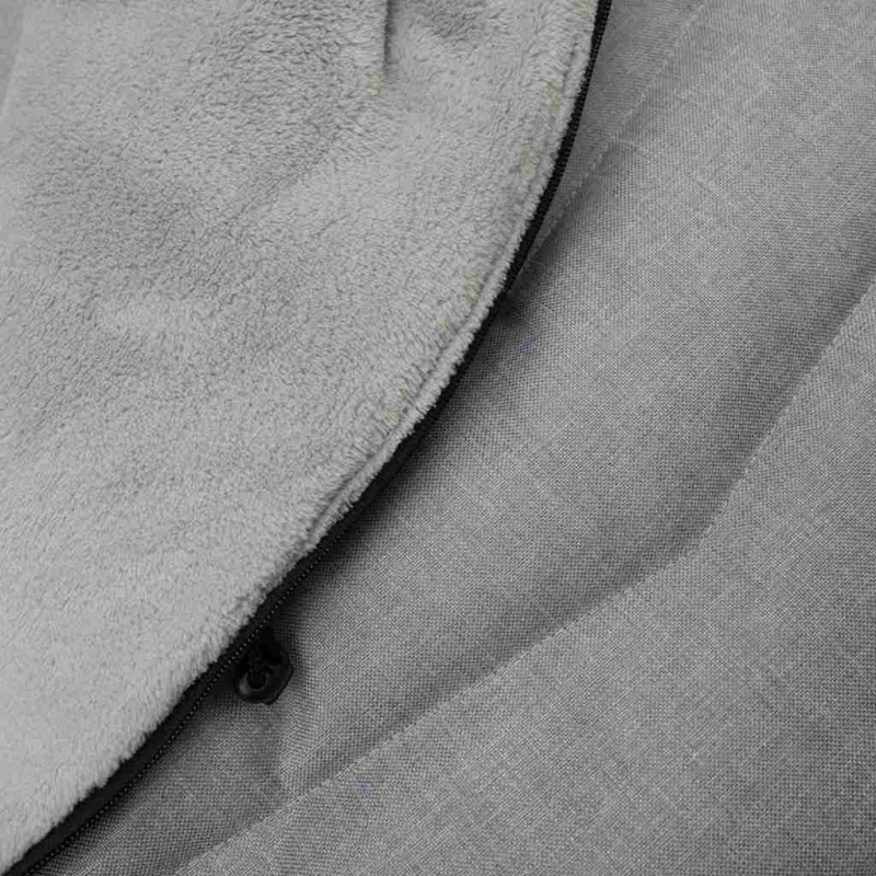 Detsky fusak NEW BABY s kožušinou svetlo sivý 2