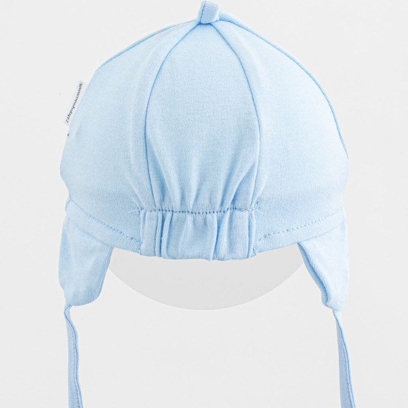 Detská bavlnená čiapka so šiltom New Baby Casually dressed modrá 80/86 1