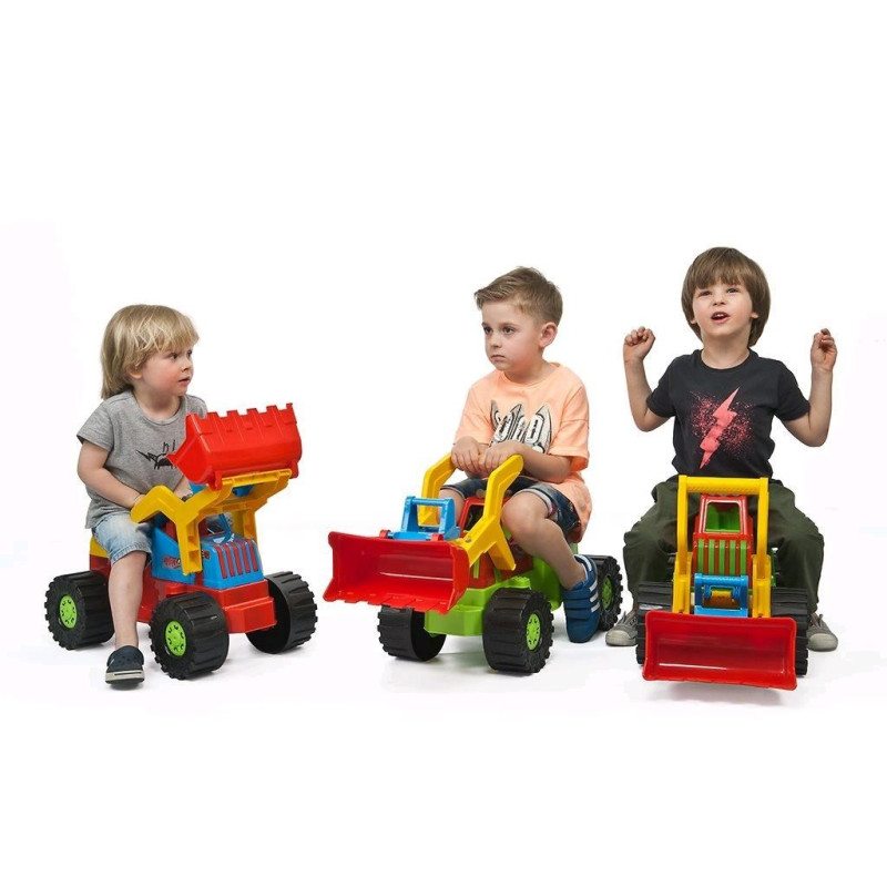 Detské odrážadlo Bager nakladač BAYO 74 cm modrý 5