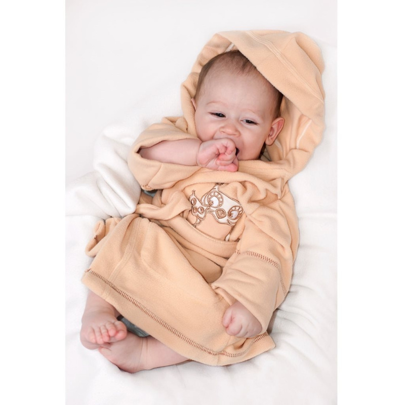 Detský župan New Baby Sovičky biely 110 (4-5r) 4