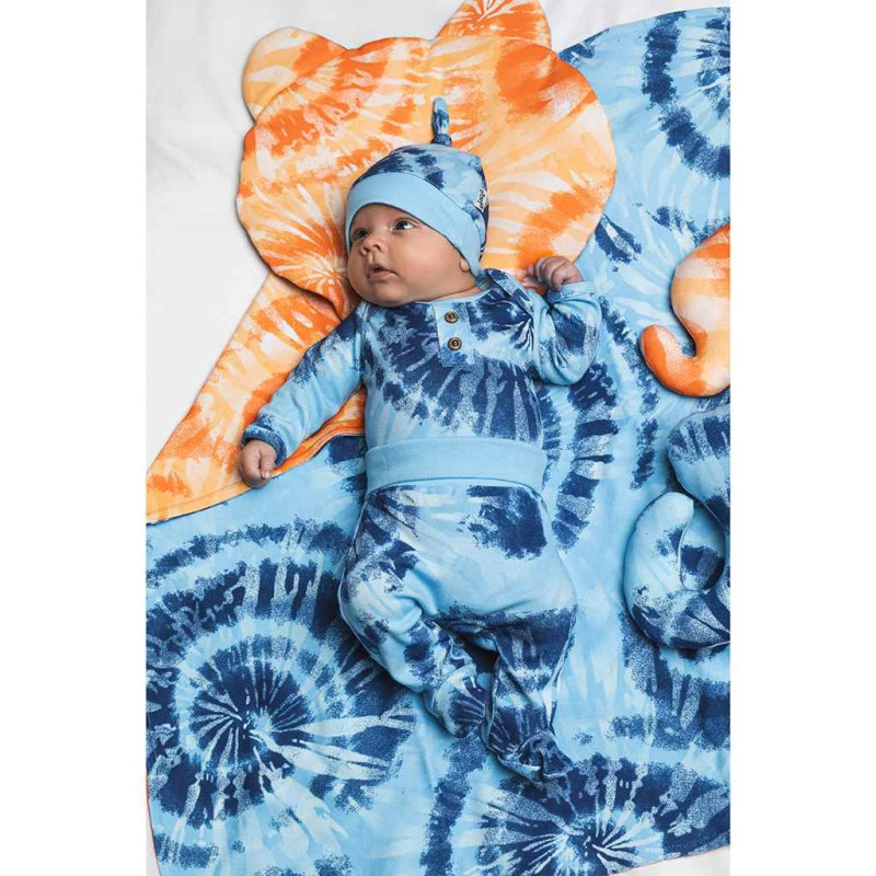 Dojčenská bavlnená čiapočka Nicol Tomi modrá 62 (3-6m) 1