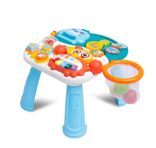 Detské hrajúce edukačné chodítko 2v1 Toyz Spark turquoise