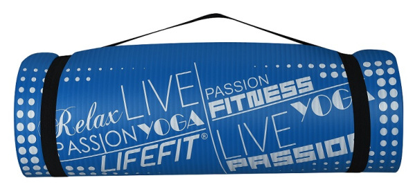 YOGA MAT EXKL+,180x58x1,5,modra 2