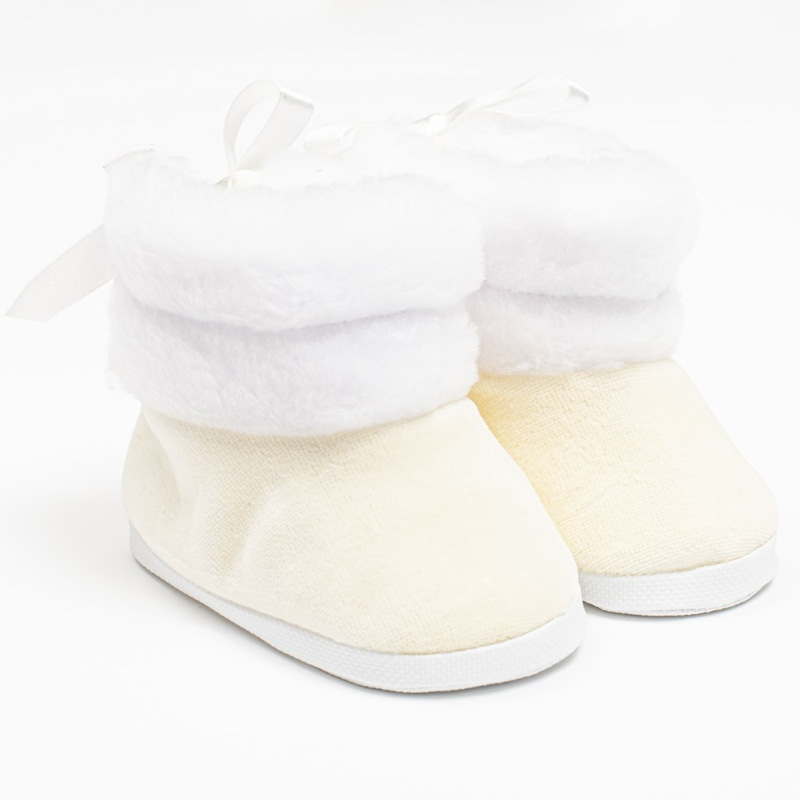 Dojčenské zimné kozačky New Baby béžové 3-6 m 3-6 m 2