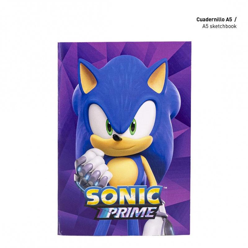 Kreatívny set Ježko Sonic (omaľovánky, pastelky, samolepky, blok), 2700000773