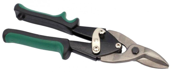 Nožnice na plech prevodové pravé 250 mm, zelená rukoväť, XL-TOOLS