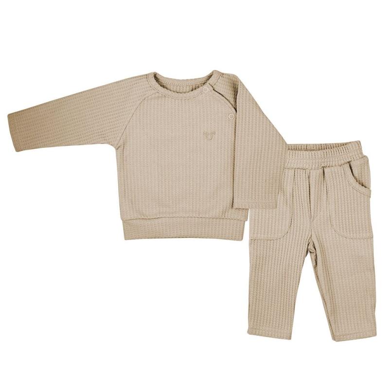 Dojčenské tričko s dlhým rukávom a tepláčky Koala Bello beige 62 (3-6m)