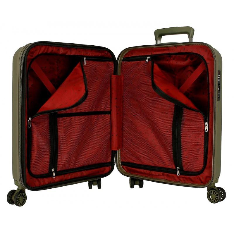 MOVOM Wood Khaki, Sada luxusných ABS cestovných kufrov, 65cm/55cm, 531896A