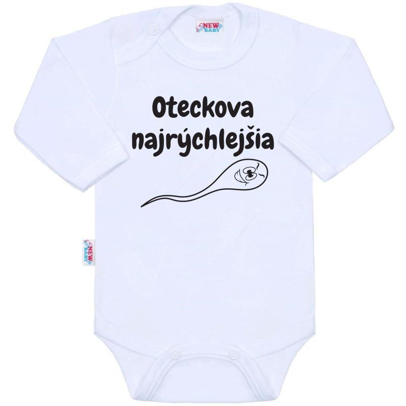 Body s potlačou New Baby Oteckova najrýchlejšia 74 (6-9m)