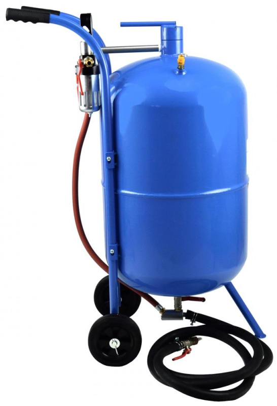 Pieskovačka, 76 l, pracovný tlak 4,1-8,6 barov, spotreba vzduchu 170-700 l/min, GEKO 1