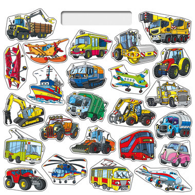 Omaľovánka Štvorec Nalepuj a vyfarbuj! Doprava 2