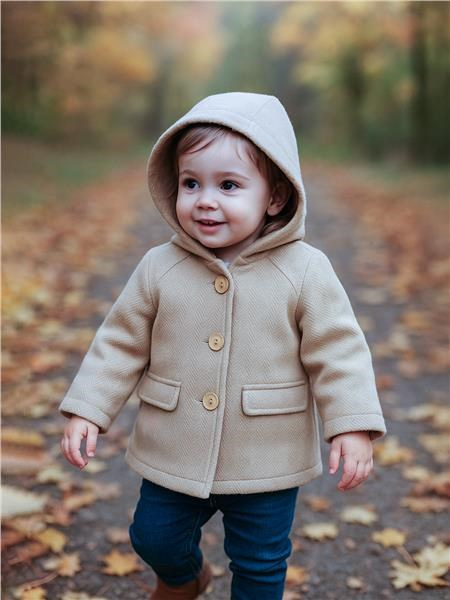 Jesenný detský kabátik s kapucňou New Baby UNI 80 (9-12m) 3