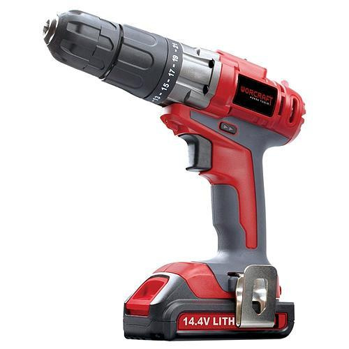 Skrutkovac Worcraft CD-14,4Li, 14.4V, 2x Li-ion 1.5Ah, príklep