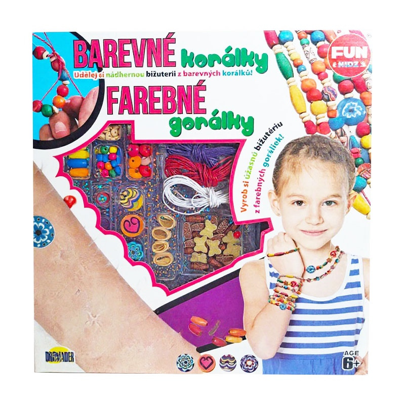 Drevené Farebné Korálky