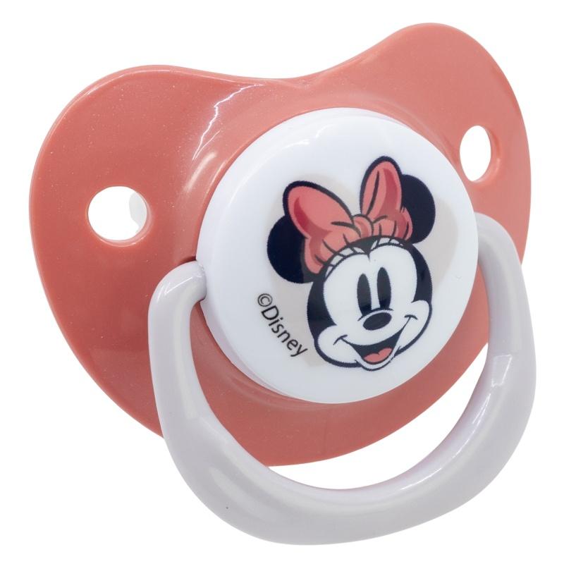 STOR Anatomický silikónový cumlík MINNIE MOUSE, 2ks, 6M+, 10767