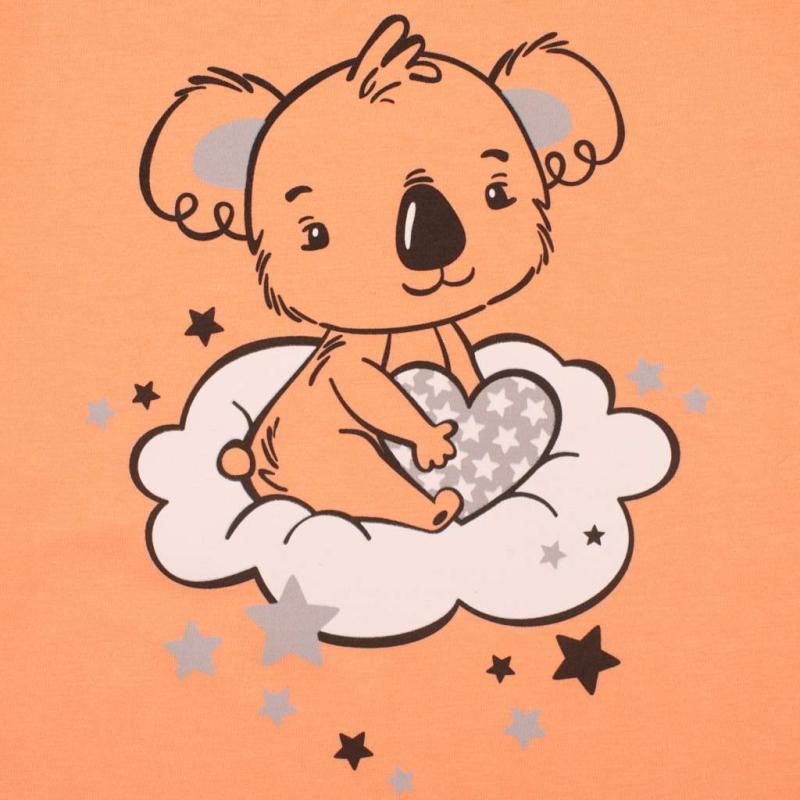 Detské letné pyžamko New Baby Dream lososové 68 (4-6m)