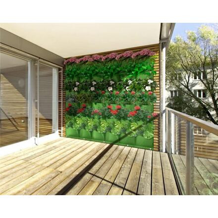 Wall Grow Bag 25 textilné kvetináče na stenu zelená 2