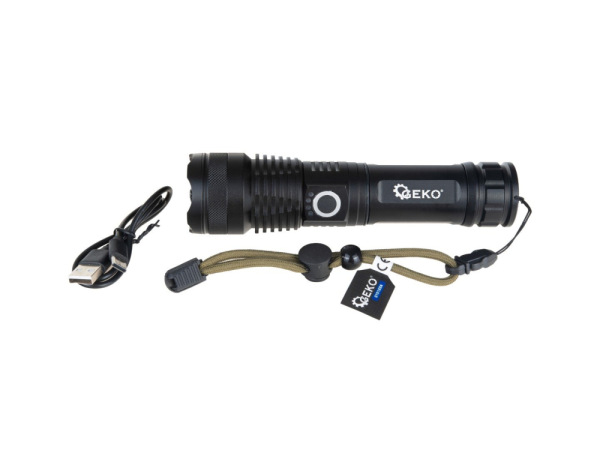 LED lampa XHP50 15W 1800 mAh 1500 lm IPX3, GEKO