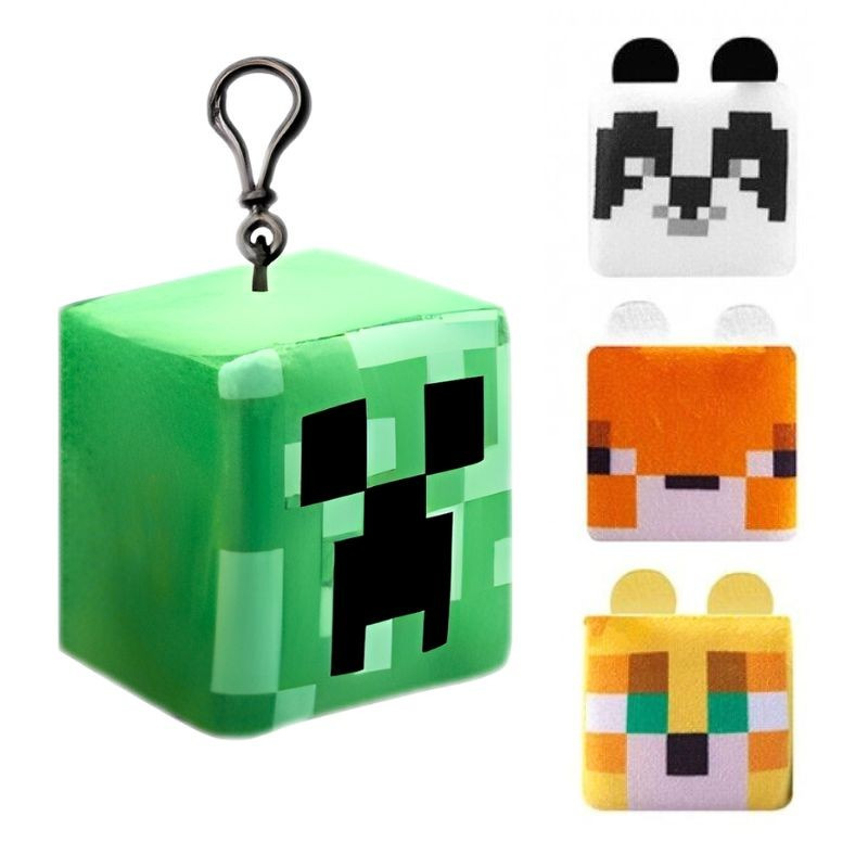 Minecraft plyšová kocka - prívesok