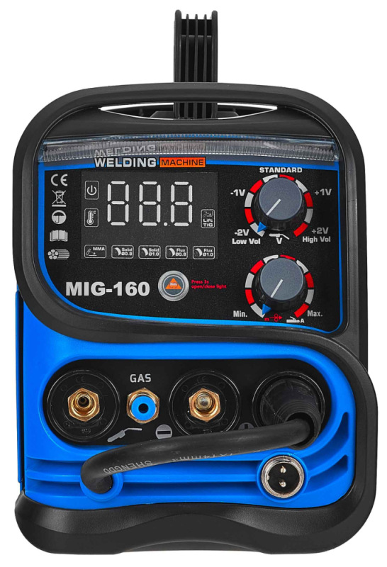 Zváračka CO2 MIG/MAG/TIG/MMA, elektródy 1,6-4 mm, prúd 160 A, GEKO 5
