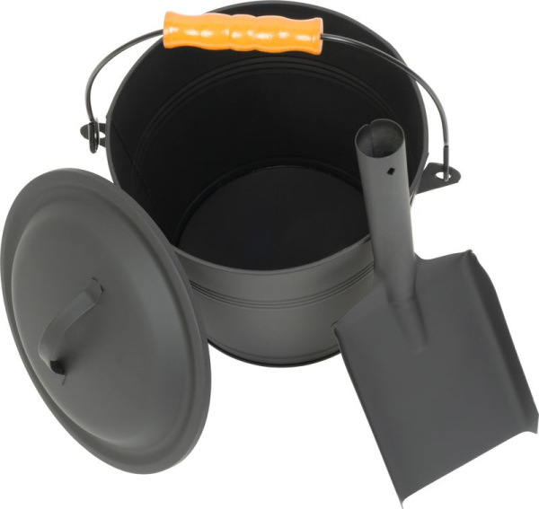 Vedro Strend Pro na popol, s lopatkou, 5,5 lit., 21,5x19,5 cm 2