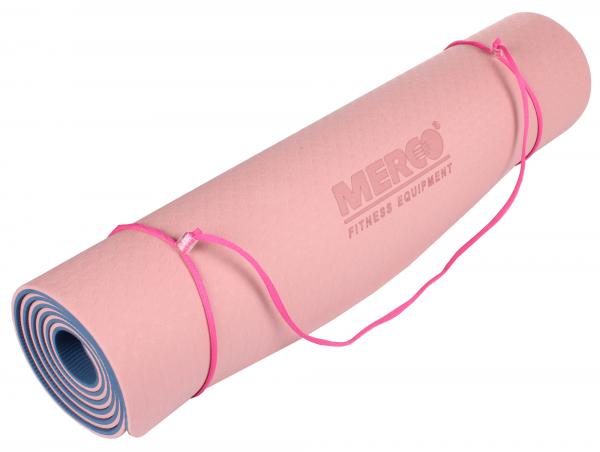 Merco Yoga TPE 6 Double Mat podložka na cvičenie ružovo-modrá