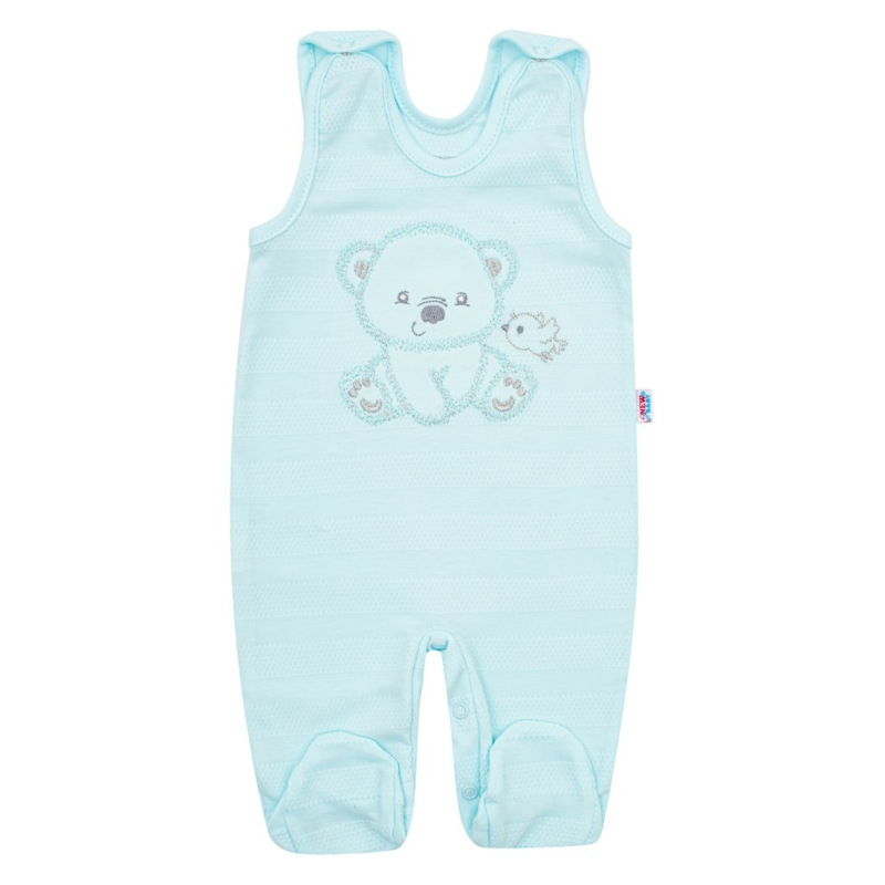 Dojčenská súprava do pôrodnice New Baby Sweet Bear modrá 56 (0-3m) 2