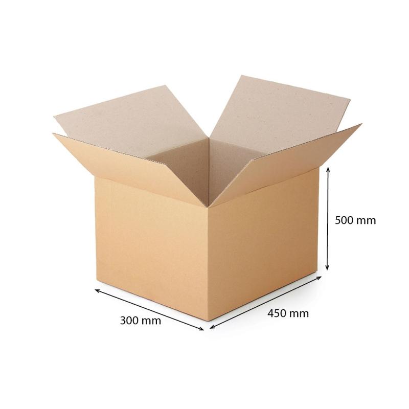 Kartónová klopová krabica 450x300x500 mm päťvrstvová 1