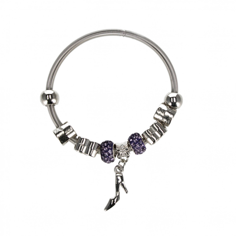 Kovový náramok s príveskom 4