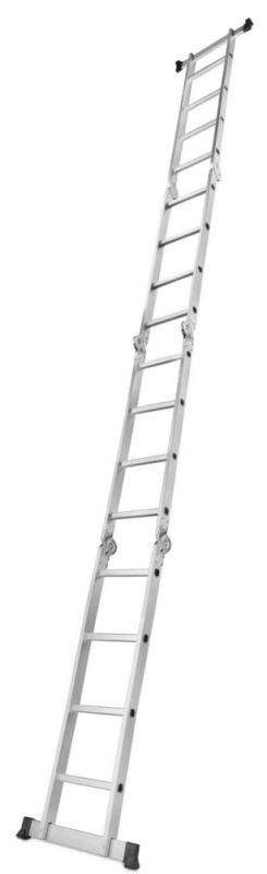 Rebrík štvordielny kĺbový 4 x 4 priečok, 470 cm, 12,2 kg, GEKO 7