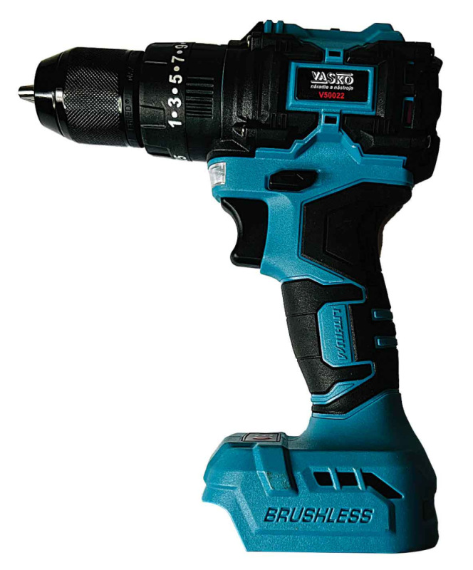 Akumulátorový vŕtací skrutkovač, bez batérii, 42Nm VASKO
