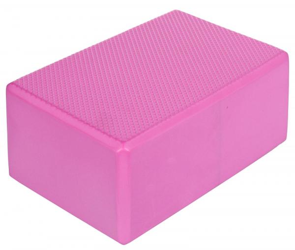Merco Yoga kocka blok na jógu 10,5cm ružová