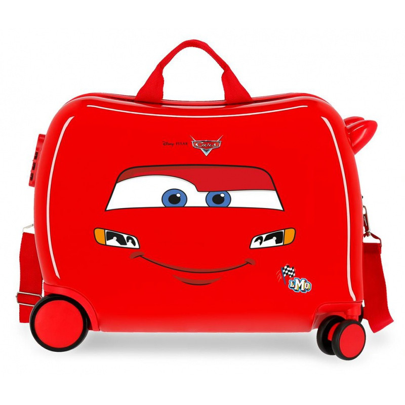 Detský cestovný kufor na kolieskach / odrážadlo DISNEY CARS Red, 2049824