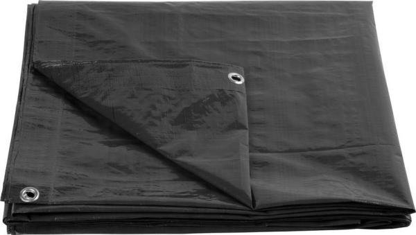 Plachta Tarpaulin Strong 4x5 m, 200 g/m, zakrývacia, antracit, s okami